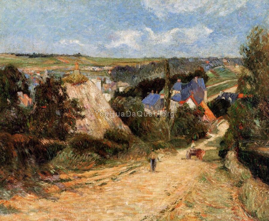 Street, Osny - 保罗·高更